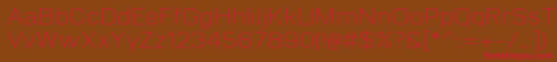VitroLight Font – Red Fonts on Brown Background