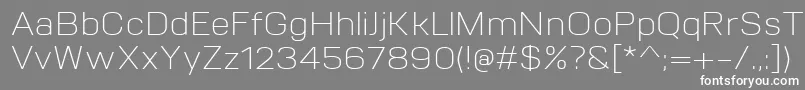 VitroLight Font – White Fonts on Gray Background