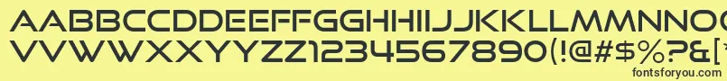 GoodTimesRg Font – Black Fonts on Yellow Background