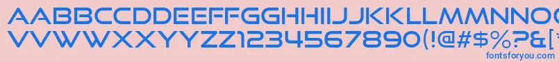 GoodTimesRg Font – Blue Fonts on Pink Background