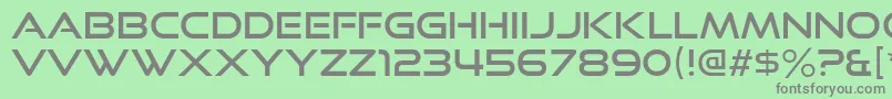 フォントGoodTimesRg – 緑の背景に灰色の文字