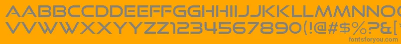 GoodTimesRg Font – Gray Fonts on Orange Background