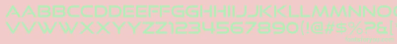 GoodTimesRg Font – Green Fonts on Pink Background