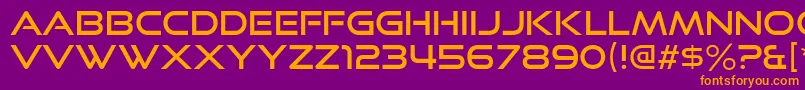 GoodTimesRg Font – Orange Fonts on Purple Background