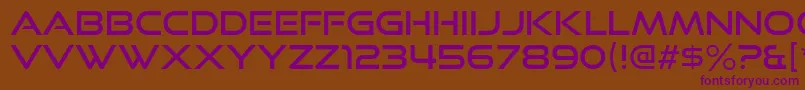 GoodTimesRg Font – Purple Fonts on Brown Background