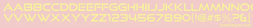 GoodTimesRg Font – Yellow Fonts on Pink Background