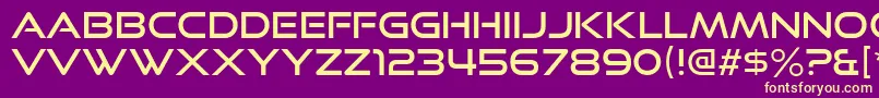 GoodTimesRg Font – Yellow Fonts on Purple Background