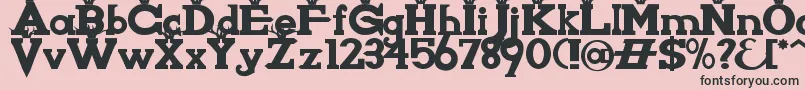 KnightsWhoSayNiAlt Font – Black Fonts on Pink Background