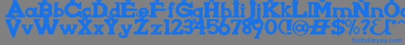 KnightsWhoSayNiAlt Font – Blue Fonts on Gray Background