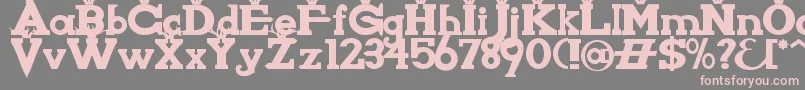 KnightsWhoSayNiAlt Font – Pink Fonts on Gray Background