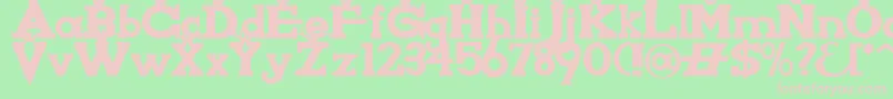 KnightsWhoSayNiAlt Font – Pink Fonts on Green Background