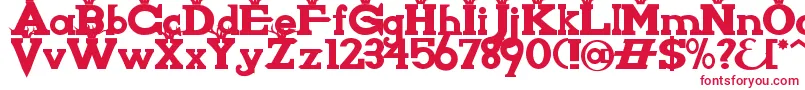 KnightsWhoSayNiAlt Font – Red Fonts on White Background