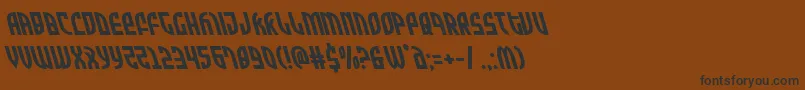 Zoneriderleft Font – Black Fonts on Brown Background