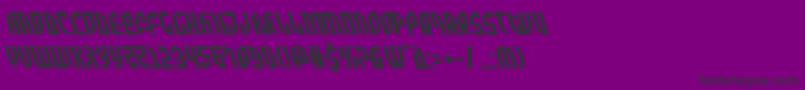 Zoneriderleft Font – Black Fonts on Purple Background