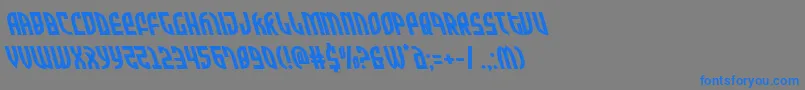 Zoneriderleft Font – Blue Fonts on Gray Background