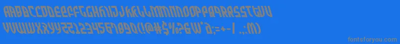 Zoneriderleft Font – Gray Fonts on Blue Background