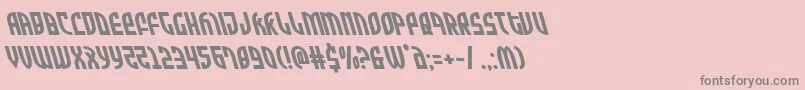 Zoneriderleft Font – Gray Fonts on Pink Background