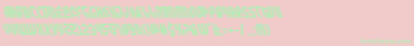 Zoneriderleft Font – Green Fonts on Pink Background