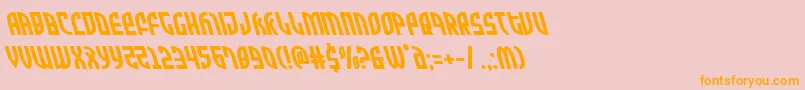 Zoneriderleft Font – Orange Fonts on Pink Background