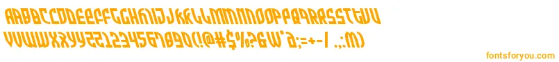 Zoneriderleft Font – Orange Fonts on White Background