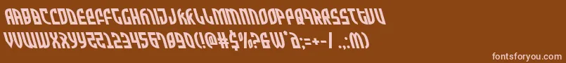Zoneriderleft Font – Pink Fonts on Brown Background