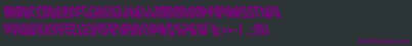 Zoneriderleft Font – Purple Fonts on Black Background
