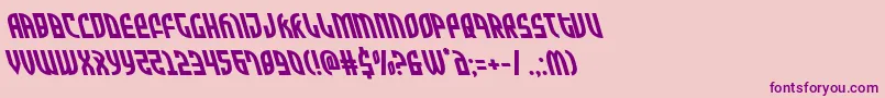 Zoneriderleft Font – Purple Fonts on Pink Background