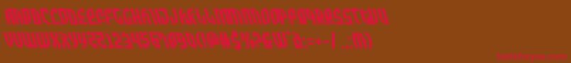 Zoneriderleft Font – Red Fonts on Brown Background