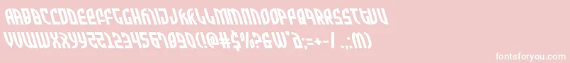 Zoneriderleft Font – White Fonts on Pink Background
