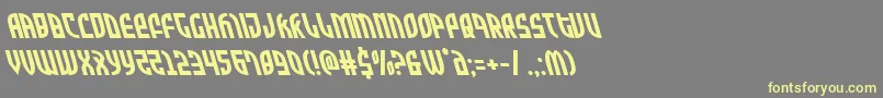 Zoneriderleft Font – Yellow Fonts on Gray Background