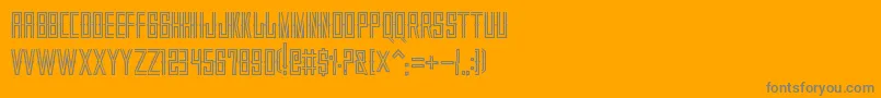 VillajuarezSonDisplay Font – Gray Fonts on Orange Background