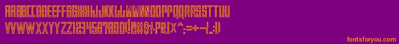 Шрифт VillajuarezSonDisplay – оранжевые шрифты на фиолетовом фоне