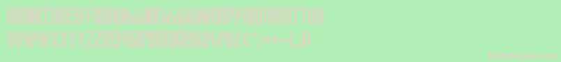VillajuarezSonDisplay-fontti – vaaleanpunaiset fontit vihreällä taustalla