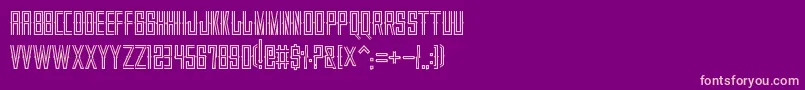 VillajuarezSonDisplay Font – Pink Fonts on Purple Background