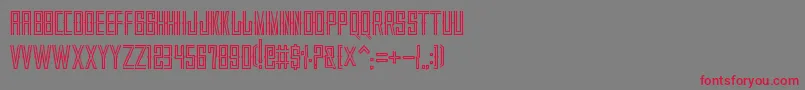 VillajuarezSonDisplay Font – Red Fonts on Gray Background