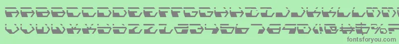 DeranianLaser Font – Gray Fonts on Green Background