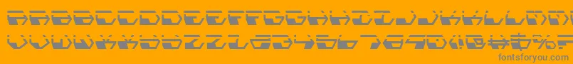 DeranianLaser Font – Gray Fonts on Orange Background