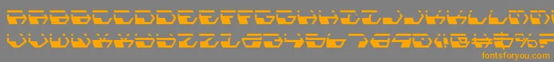 Шрифт DeranianLaser – оранжевые шрифты на сером фоне