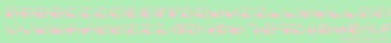 DeranianLaser Font – Pink Fonts on Green Background