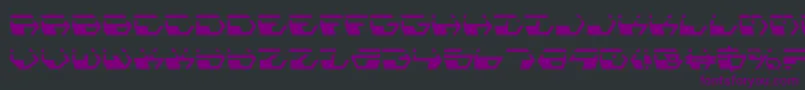 DeranianLaser Font – Purple Fonts on Black Background