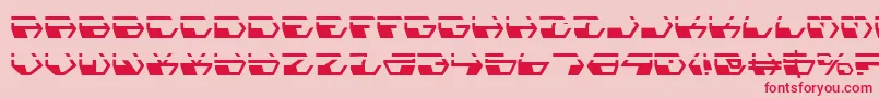 DeranianLaserフォントについての詳細 フォントDeranianLaser – ピンクの背景に赤い文字