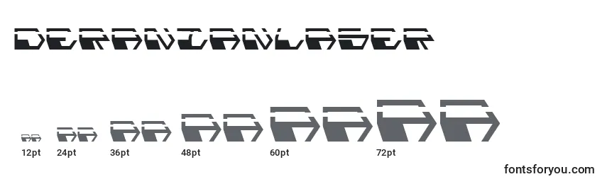 DeranianLaser Font Sizes