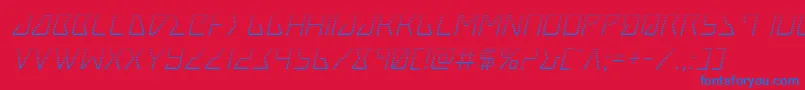 Tracergradital Font – Blue Fonts on Red Background
