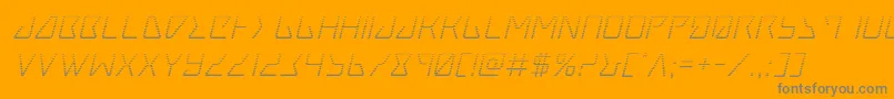 Tracergradital Font – Gray Fonts on Orange Background