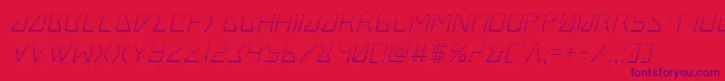 Tracergradital Font – Purple Fonts on Red Background