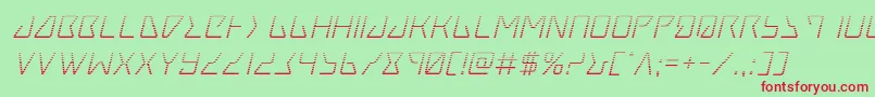 Шрифт Tracergradital – красные шрифты на зелёном фоне