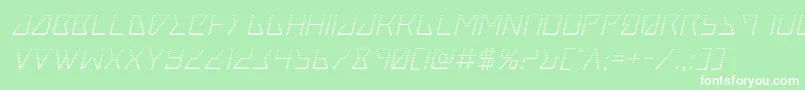 Tracergradital Font – White Fonts on Green Background