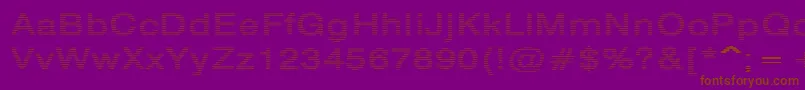 HildieRegular Font – Brown Fonts on Purple Background