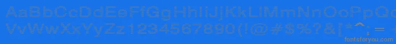 HildieRegular Font – Gray Fonts on Blue Background