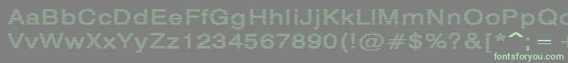 fuente HildieRegular – Fuentes Verdes Sobre Fondo Gris